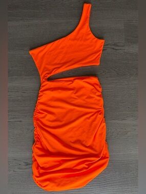 Bright Orange Bodycon Dress
